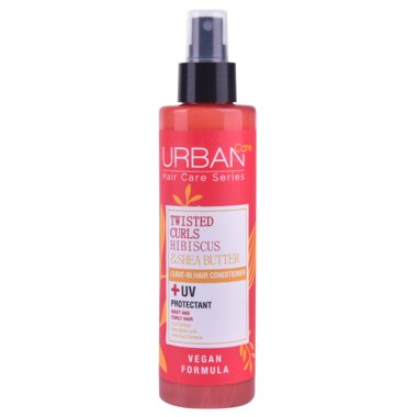 Urban Care twisted curls hibiscus and shea butter leave-in hair conditioner and UV 200ML - Medaid