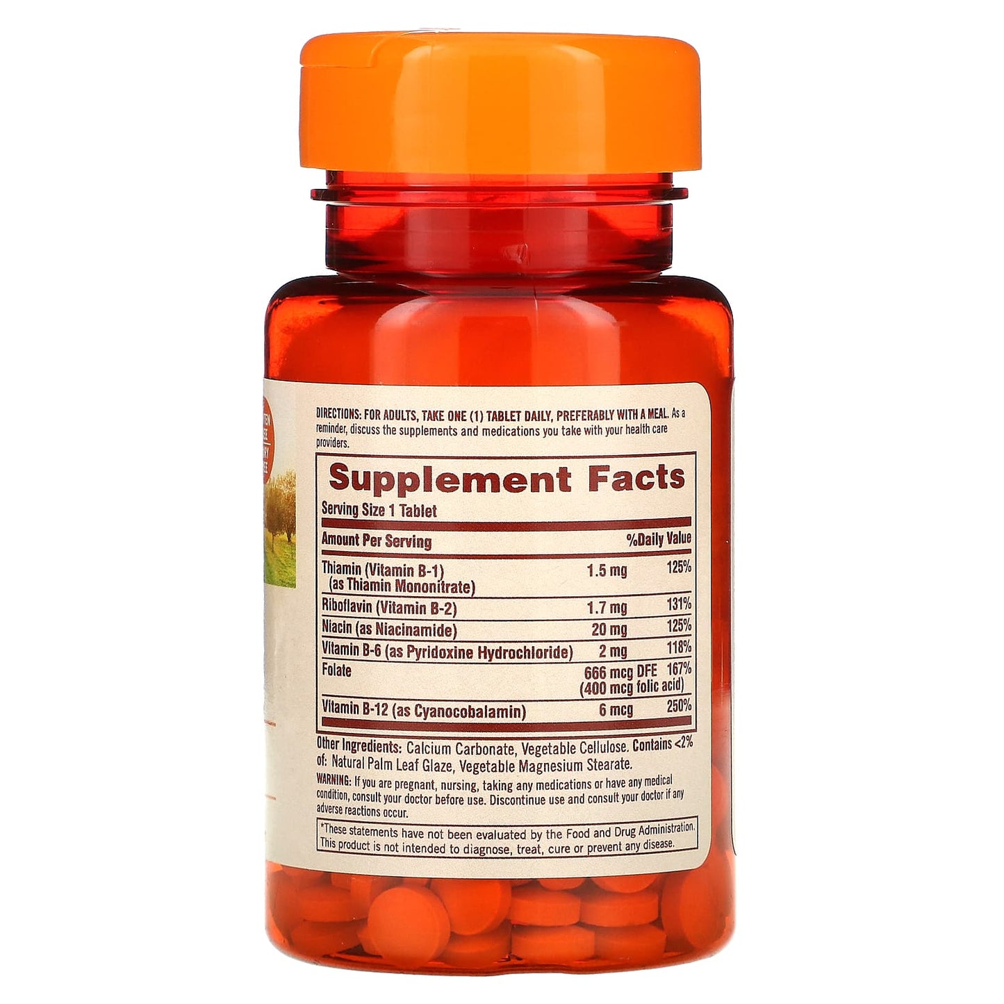 Sundown Naturals, B-Complex, 100 Tablets - Medaid