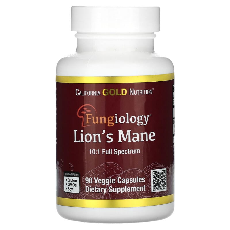 California Gold Nutrition, Lion's Mane, 90 PlantCaps - Medaid