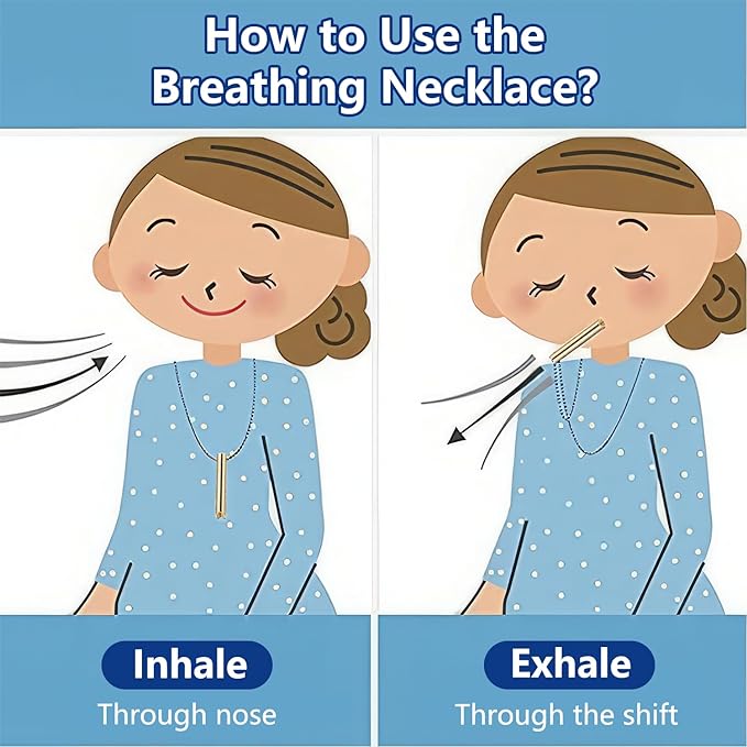 Anxiety Relief Breathing Necklace/LUVV Breathe Rose - 1 pc - Medaid