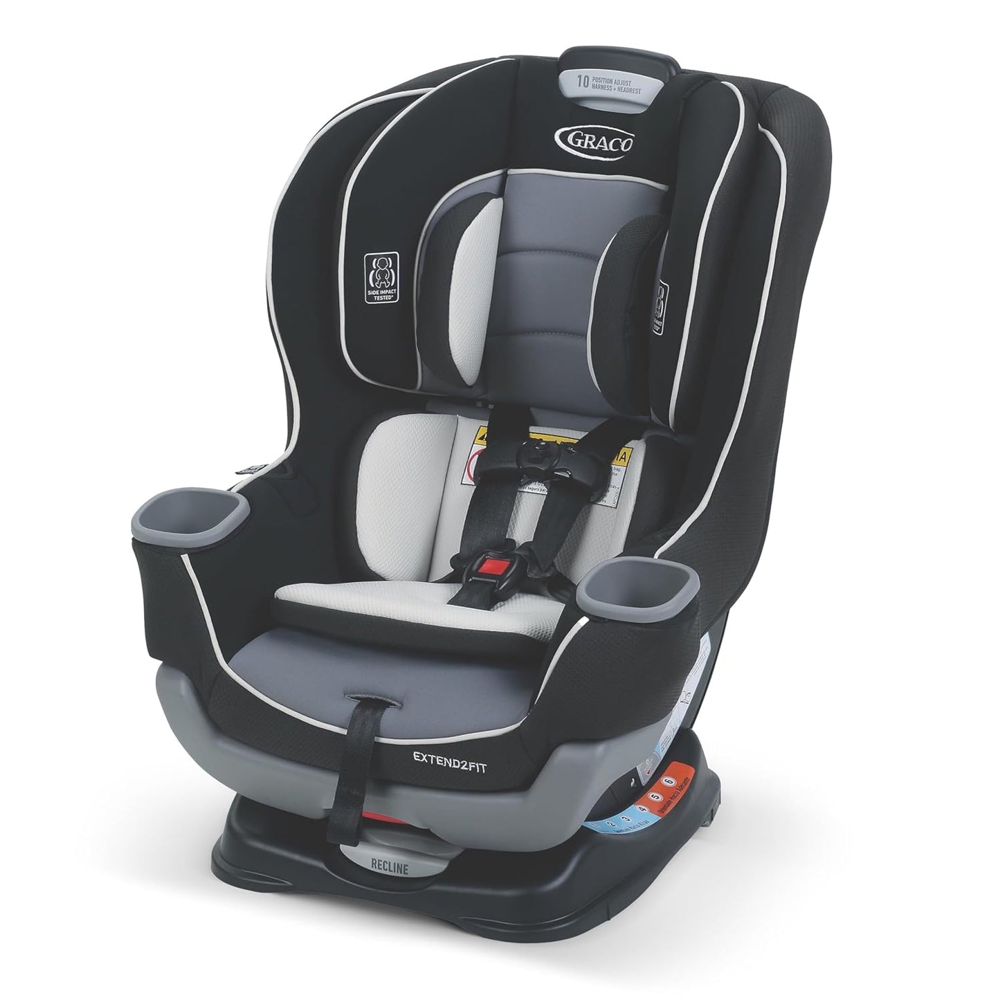 Graco Extend2Fit Convertible Car Seat, Rear-Facing and Forward-Facing, Extended Rear-Facing Seat Option, Redmond, Ideal for Newborns, Infants, and Toddlers - Medaid