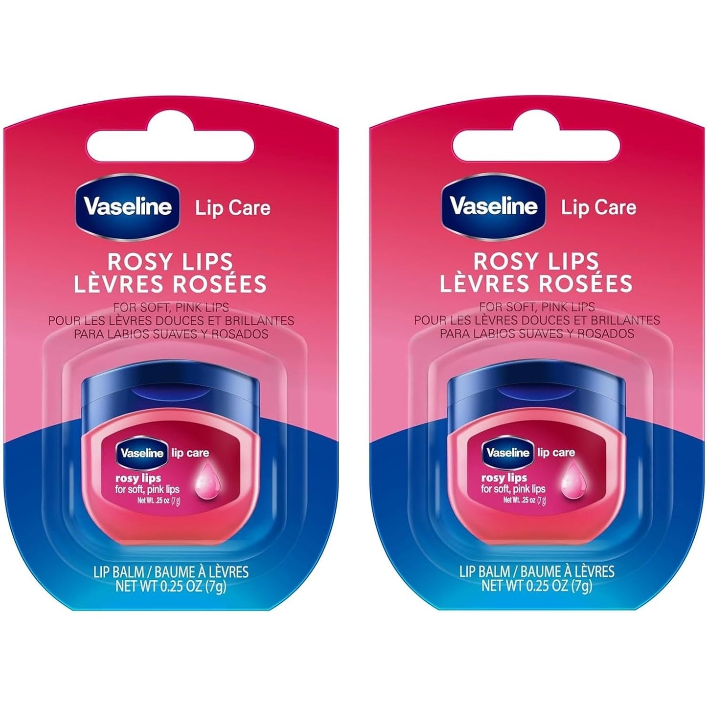 Vaseline Lip Therapy Rosy Lips Mini 0.25 Oz./7 Grams - Medaid