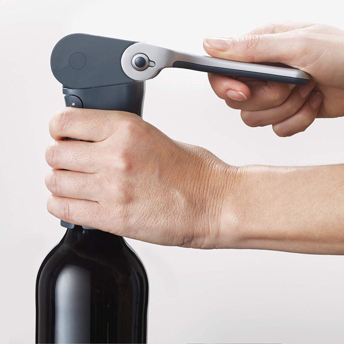 Joseph Joseph BarWise Compact Folding Lever Corkscrew Wine Opener with Foil Cutter, One-size, Blue - Medaid