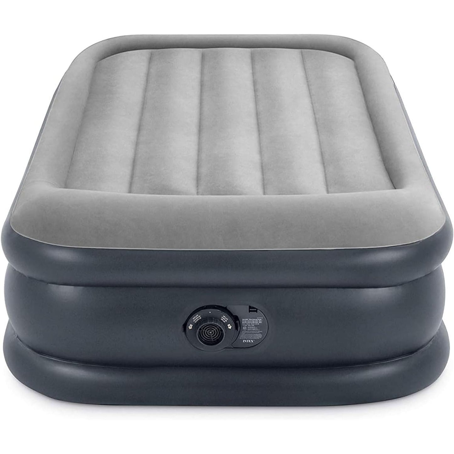 Intex 64131ED Dura-Beam Plus Deluxe Pillow Rest Air Mattress: Fiber-Tech – Twin Size - Medaid