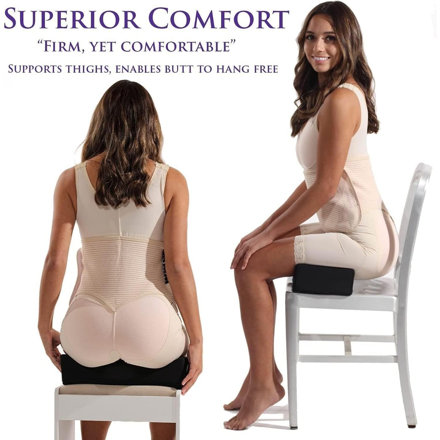 Brazil Hip Lift Recovery Pillow, Bbl Recovery Pillow, Comfortable and Firm Butt Support Cushions Set (Color may vary) - Medaid