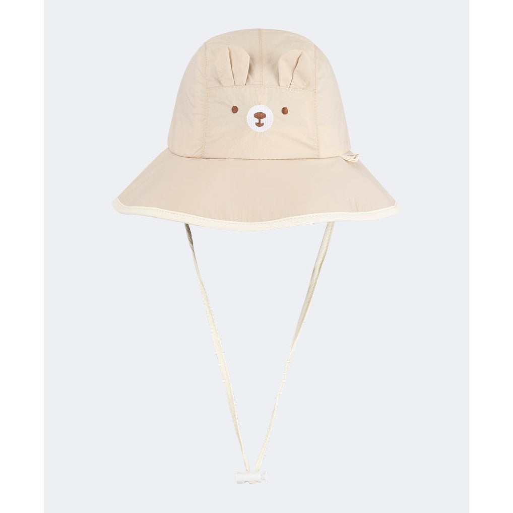 Oil And Gaz Stylish Kids Beach Bucket Hat Beige - Medaid