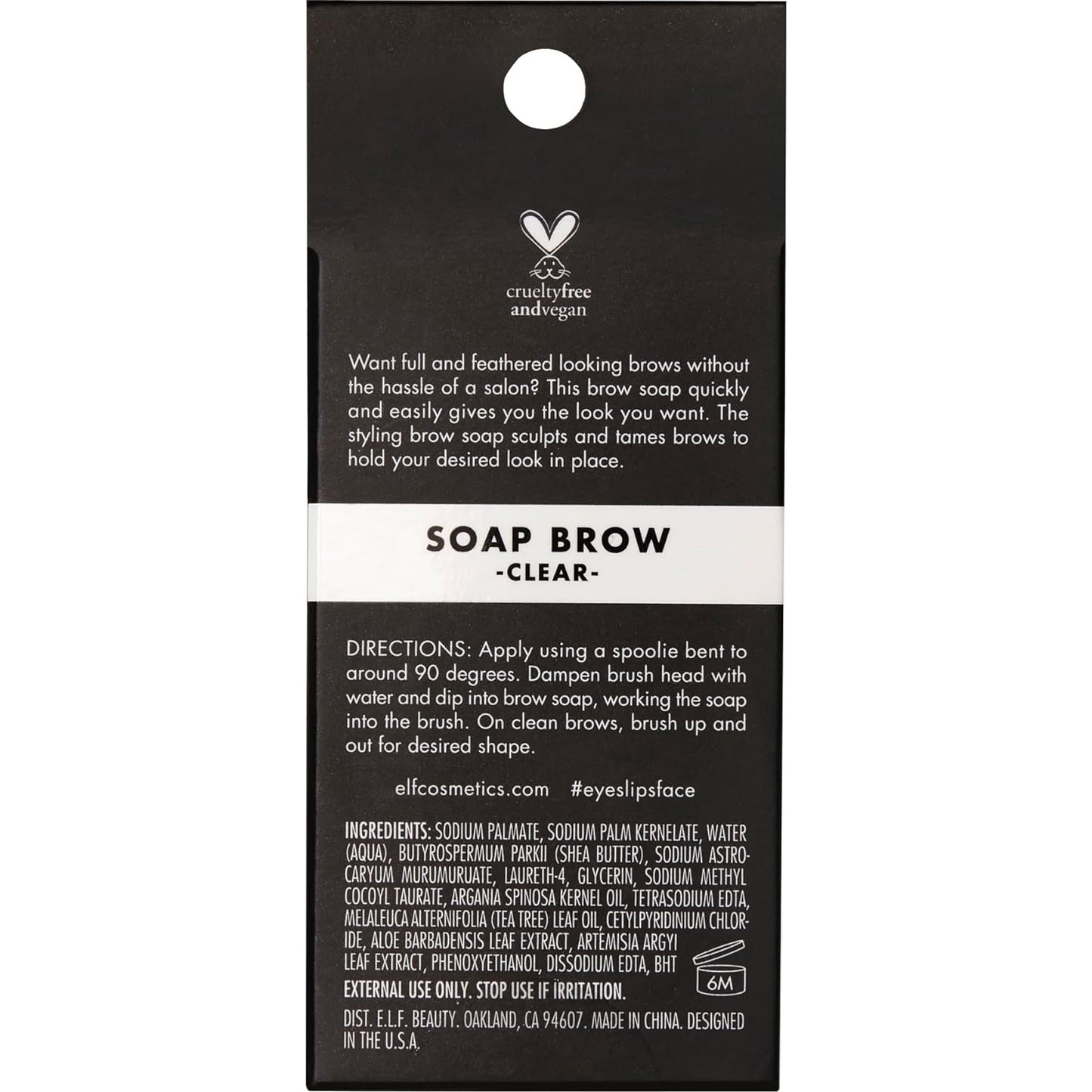 e.l.f. Soap Brow, Clear Brow Pomade For Shaping & Taming Brows To Stay Put, Long-Wear With Firm Hold, Universal Color, Vegan & Cruelty-Free - Medaid