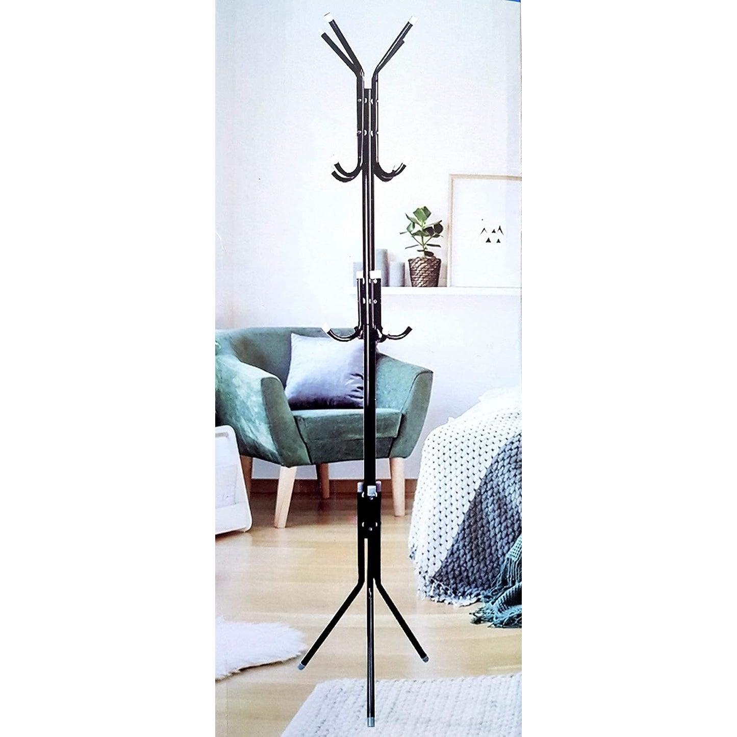 n Gear Coat Rack Coat Racks Free Standing Hat Rack Clothes Stand Coat Tree Coat Hanger (Gold-Tree Shape) - Medaid