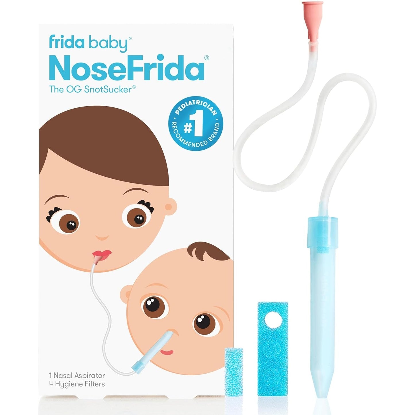 Frida Baby NoseFrida SnotSucker Nasal Aspirator for Baby, Baby Nose Sucker - Medaid
