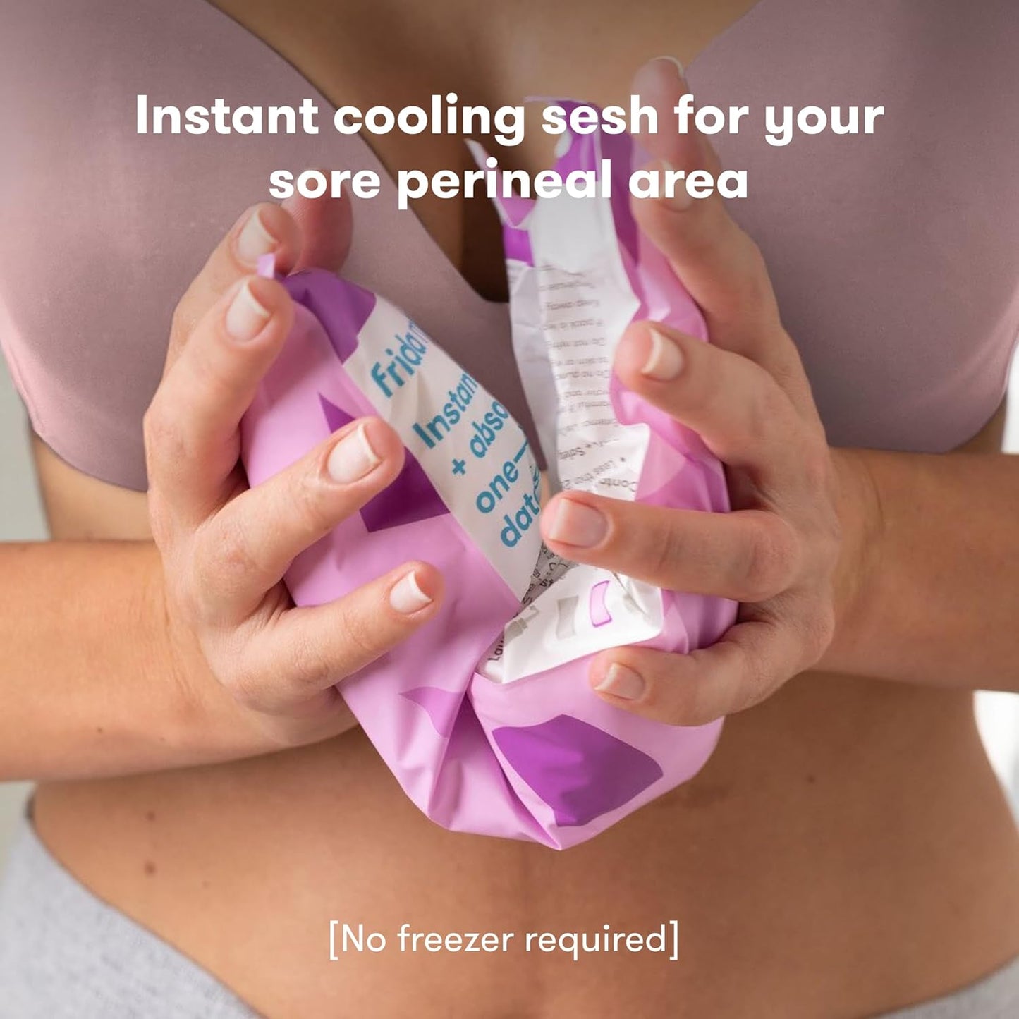 Frida Mom 2-in-1 Postpartum Pads, Absorbent Perineal Ice Maxi Pads, Instant Cold Therapy Packs and Maternity Pad in One - Medaid