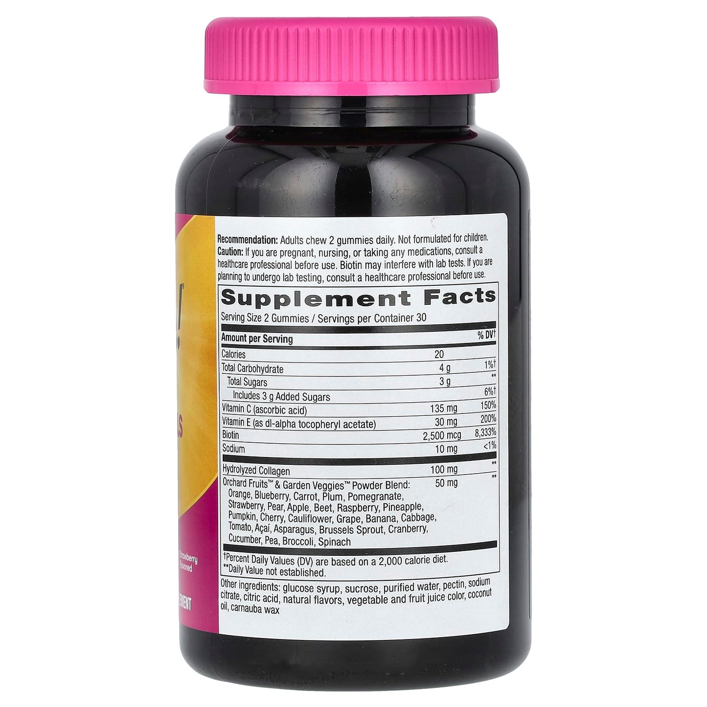 Nature's Way, Alive! Hair, Skin & Nails Gummies, Strawberry, 60 Gummies - Medaid