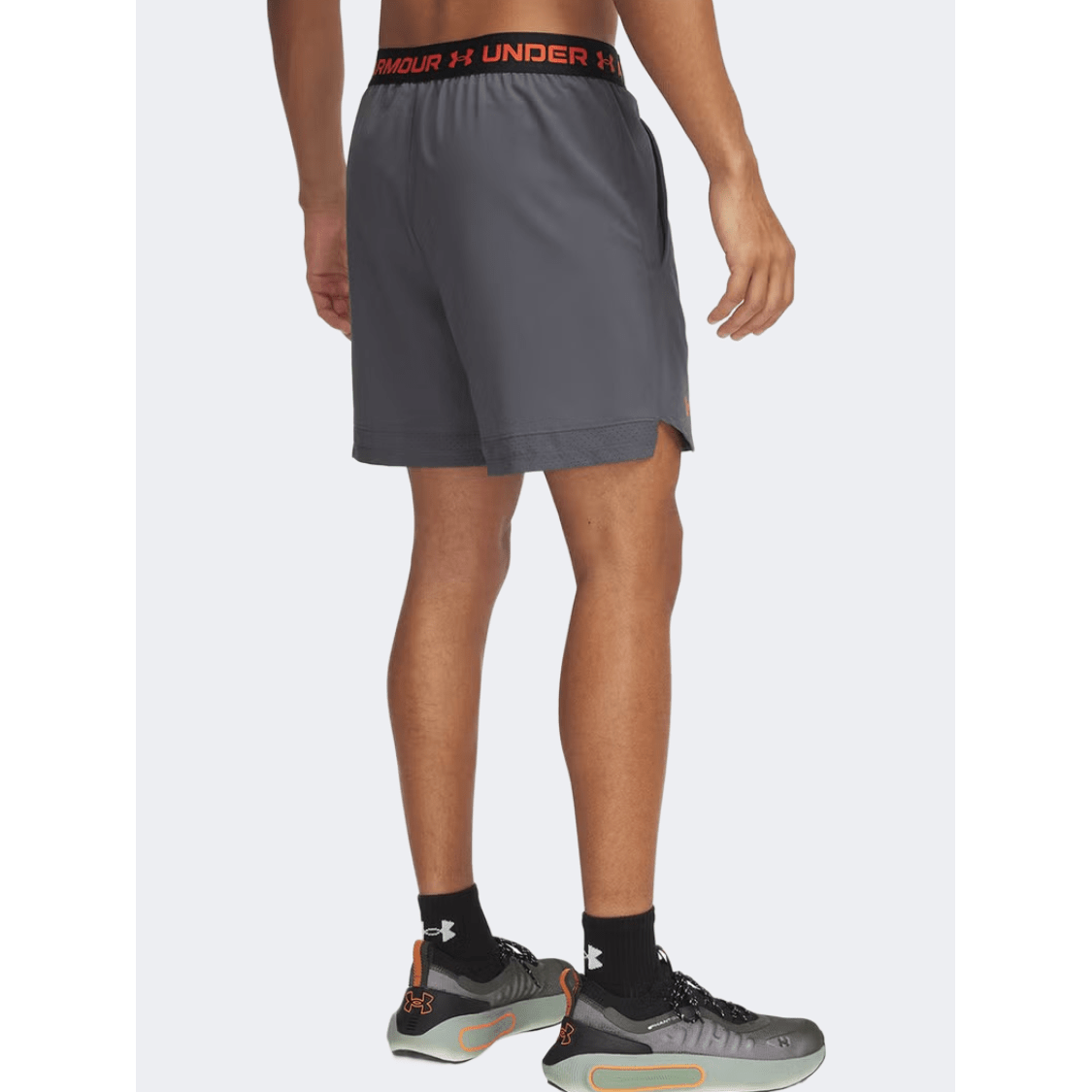 Under Armour Vanish Woven 6 Inch Men Training Short Castlerock/Fire - Medaid