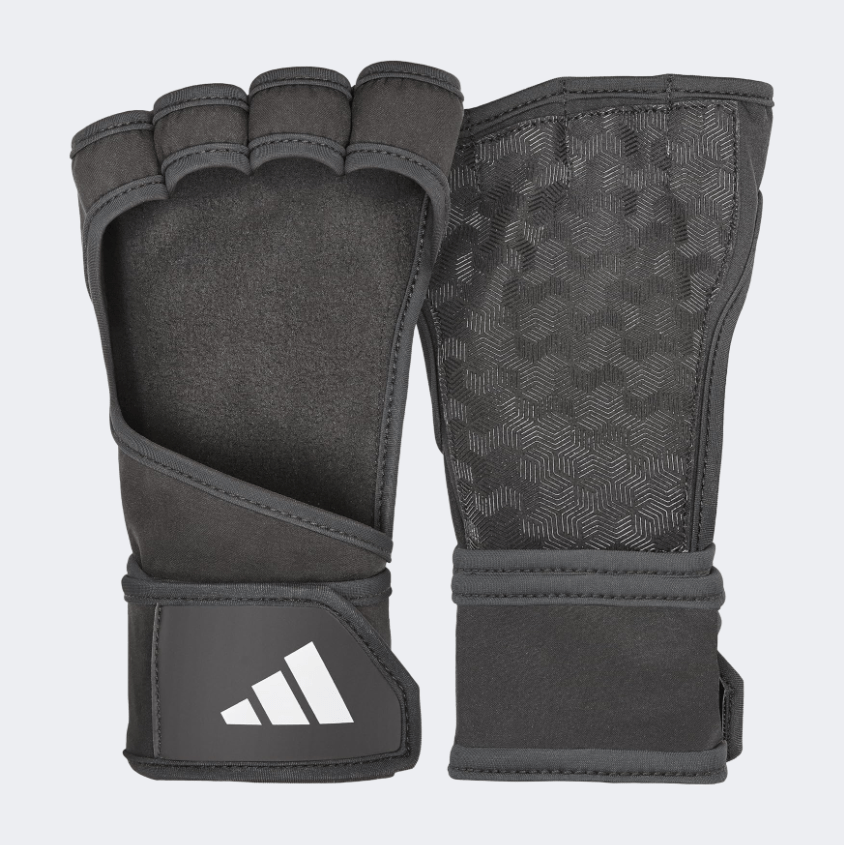 Adidas Accessories Open Back Unisex Fitness Gloves Black - Medaid