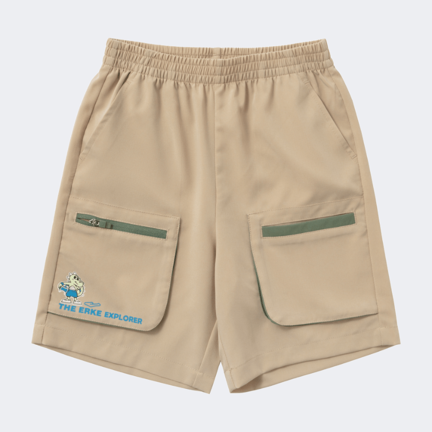 Erke Sport Infant-Girls Lifestyle Short Oatmeal - Medaid International