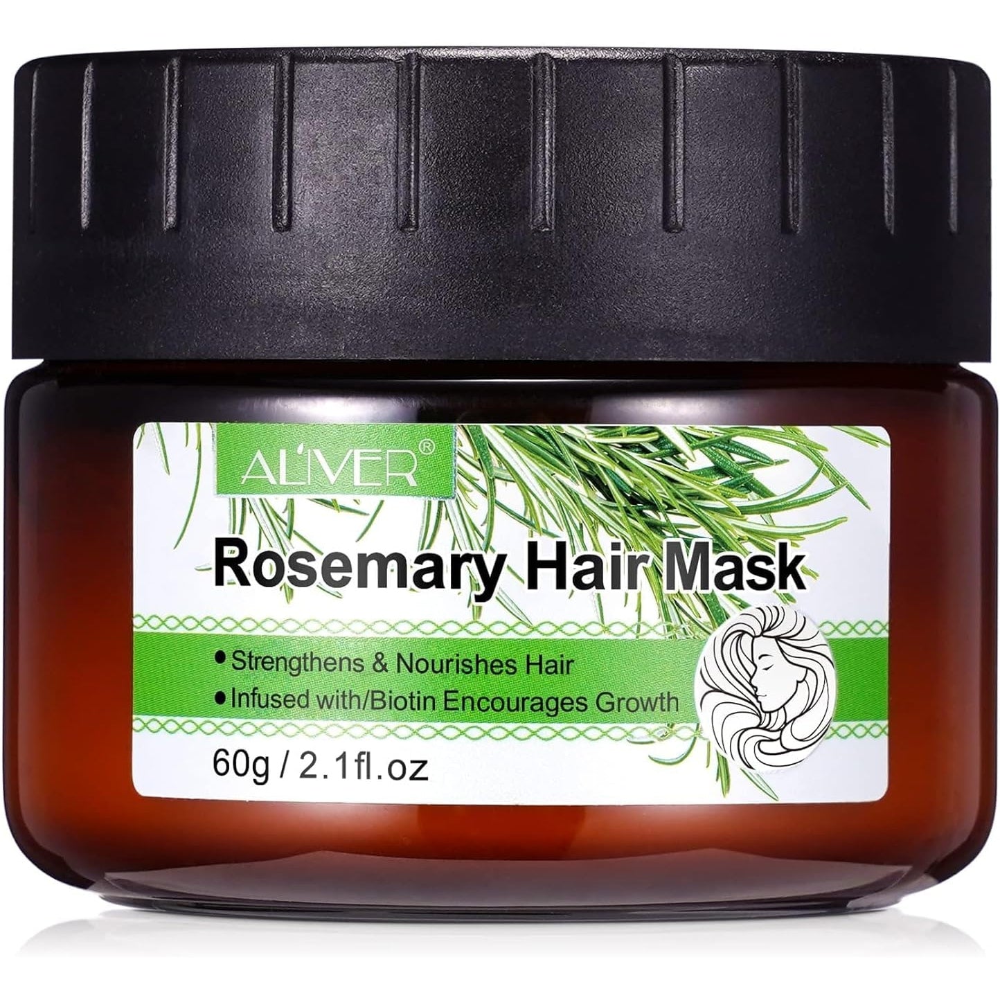 Rosemary Oil for Hair Growth 2 Fl Oz, Pure Organic Rosemary Essential Oils Serum for Dry Damaged Hair and Growth, Hair Loss Scalp Treatment - Medaid
