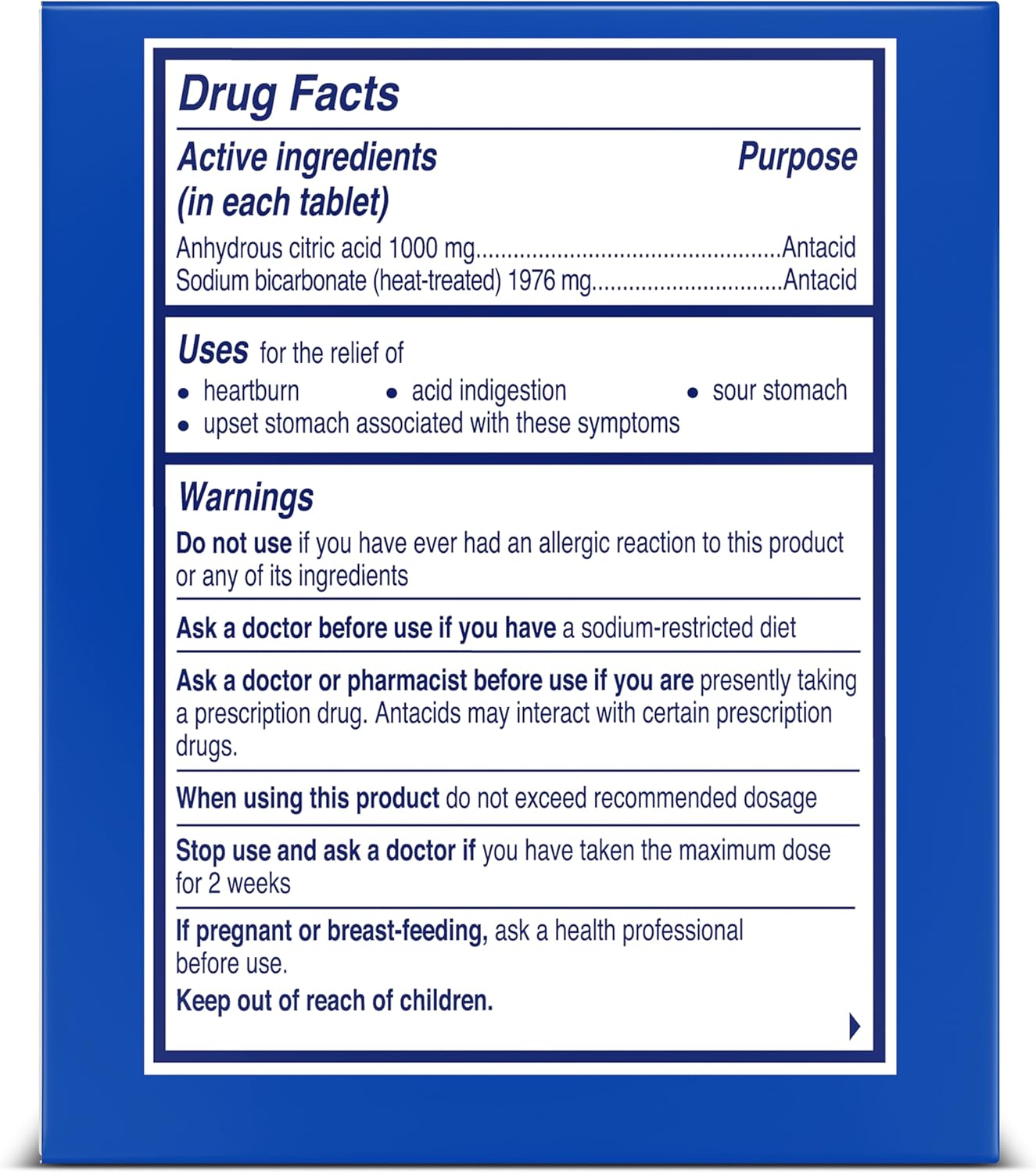 ALKA-SELTZER® HEARTBURN RELIEF EXTRA STRENGTH - Medaid