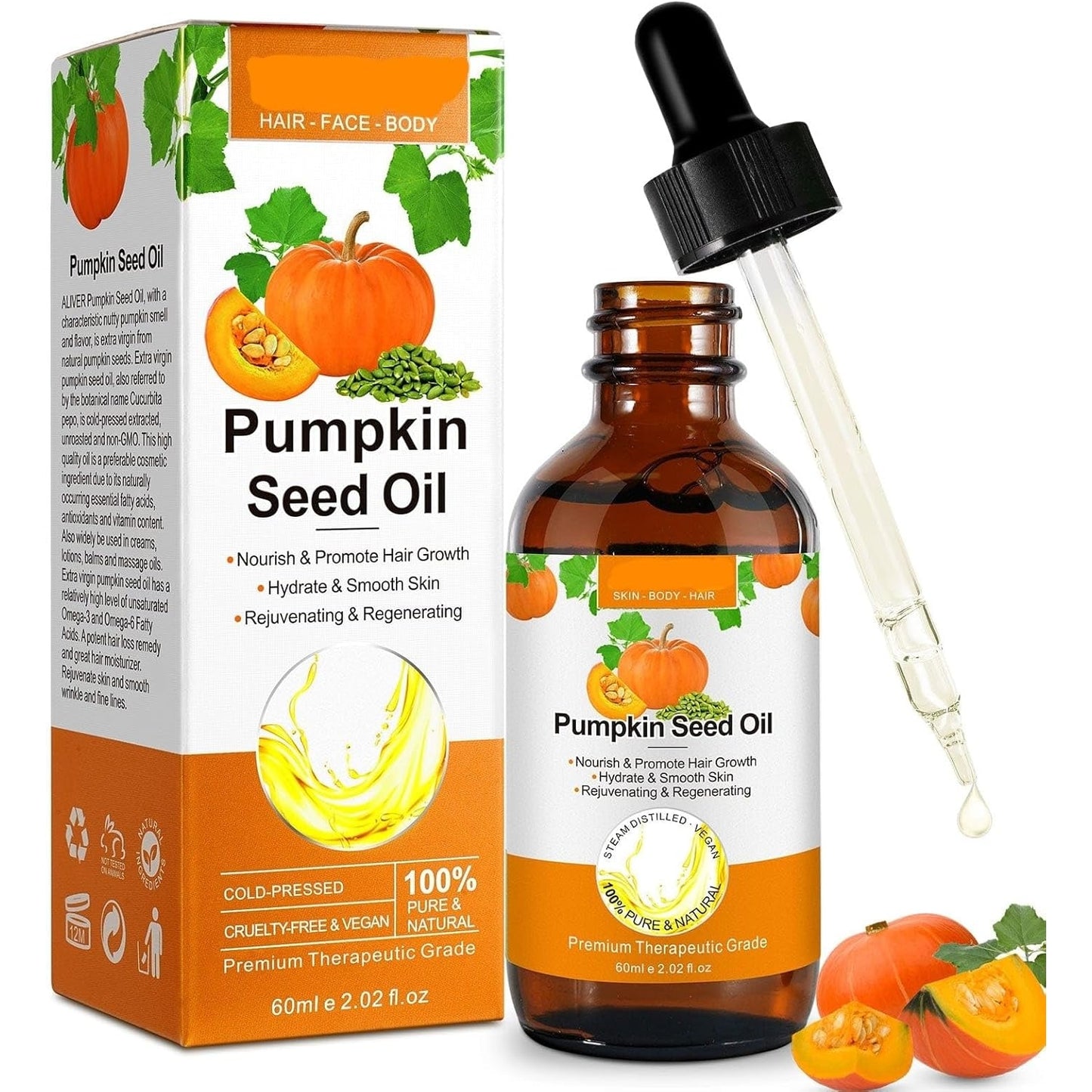 Rosemary Oil for Hair Growth 2 Fl Oz, Pure Organic Rosemary Essential Oils Serum for Dry Damaged Hair and Growth, Hair Loss Scalp Treatment - Medaid