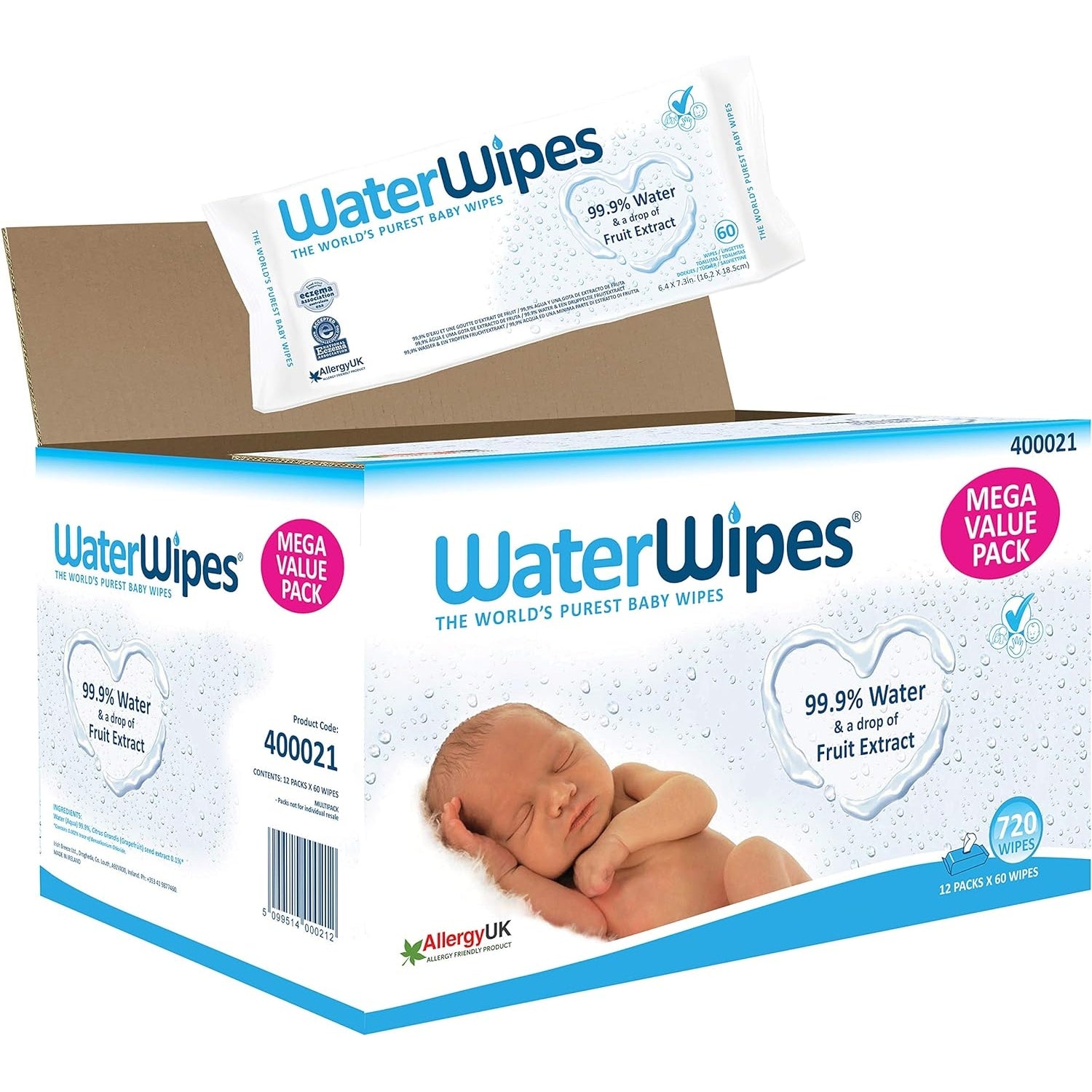 WaterWipes Baby Wipes Original Big Size Value Pack - Medaid