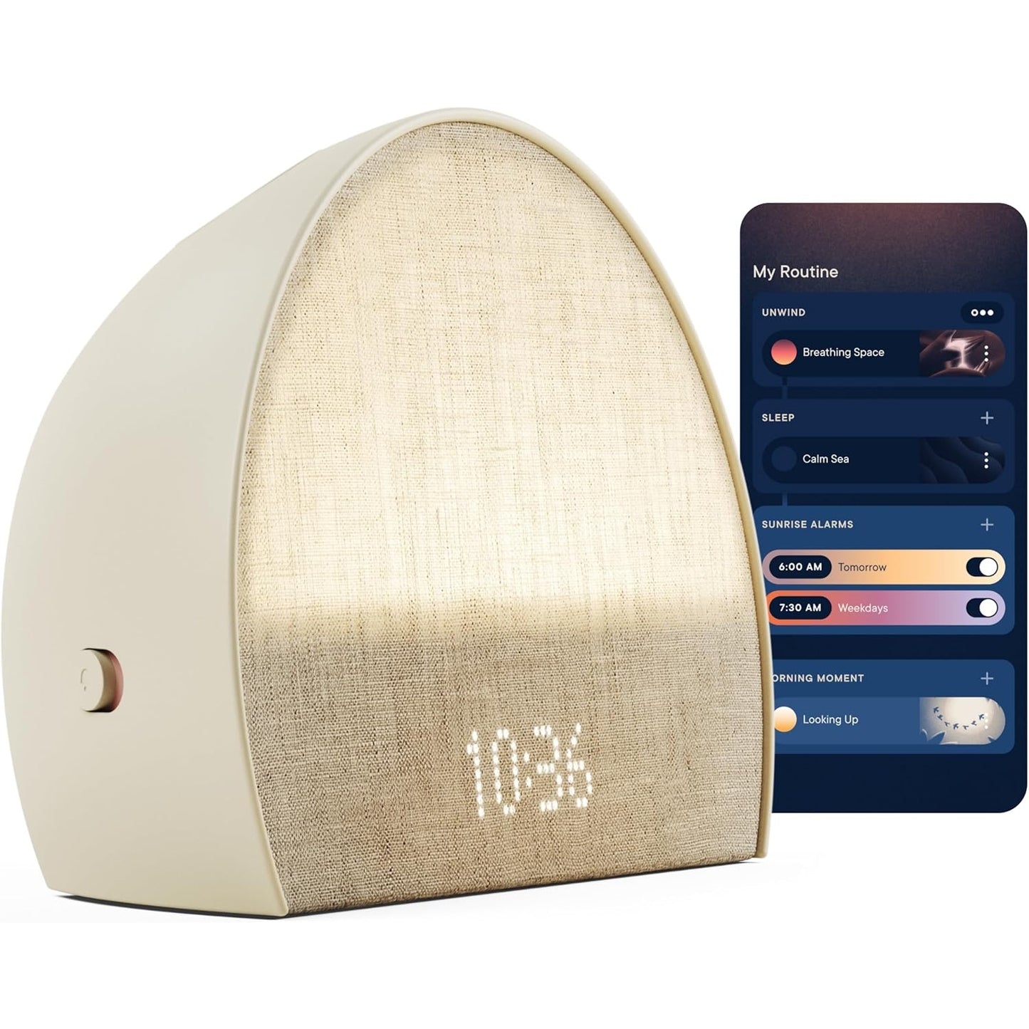 Hatch Restore 2 Sunrise Alarm Clock, Sound Machine, Smart Light (Putty) ใผ Your Smart Sleep Clock, White Noise, Customizable Sleep Routines for Adults, Unwind Gently, Dimmable Clock, Wake Up Energized - Medaid