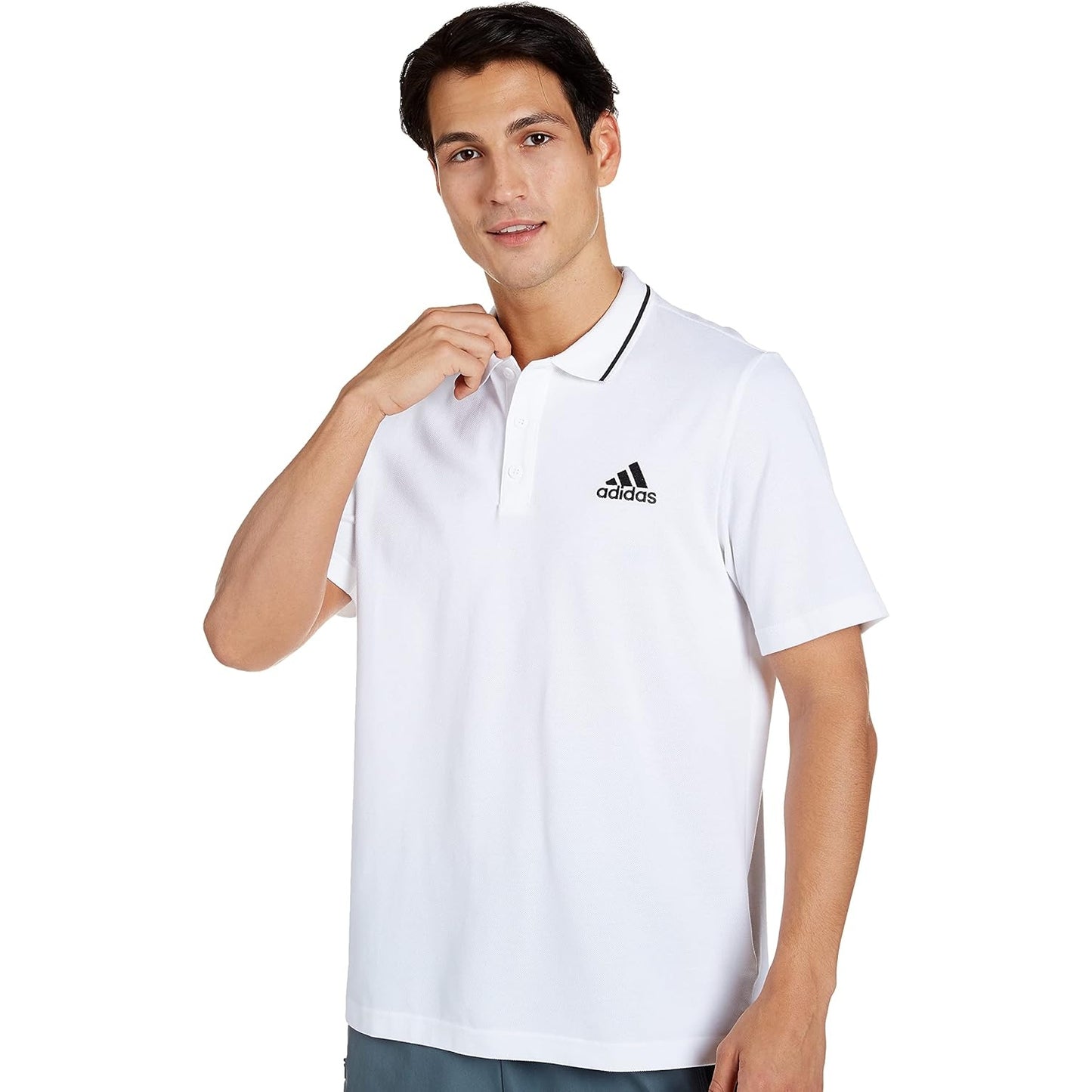 adidas mens ESSENTIALS POLO POLO SHIRTS - Medaid