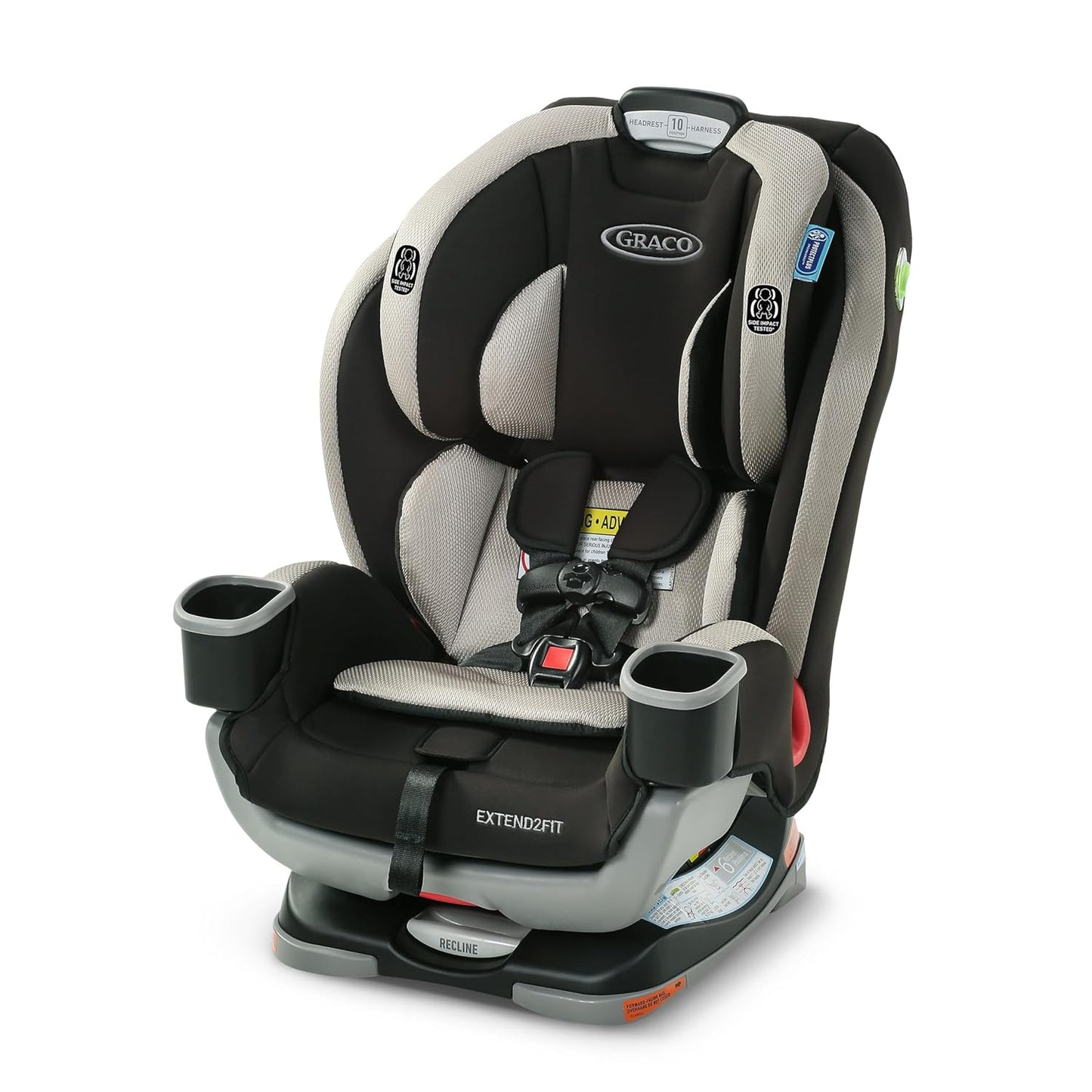 Graco Extend2Fit Convertible Car Seat, Rear-Facing and Forward-Facing, Extended Rear-Facing Seat Option, Redmond, Ideal for Newborns, Infants, and Toddlers - Medaid