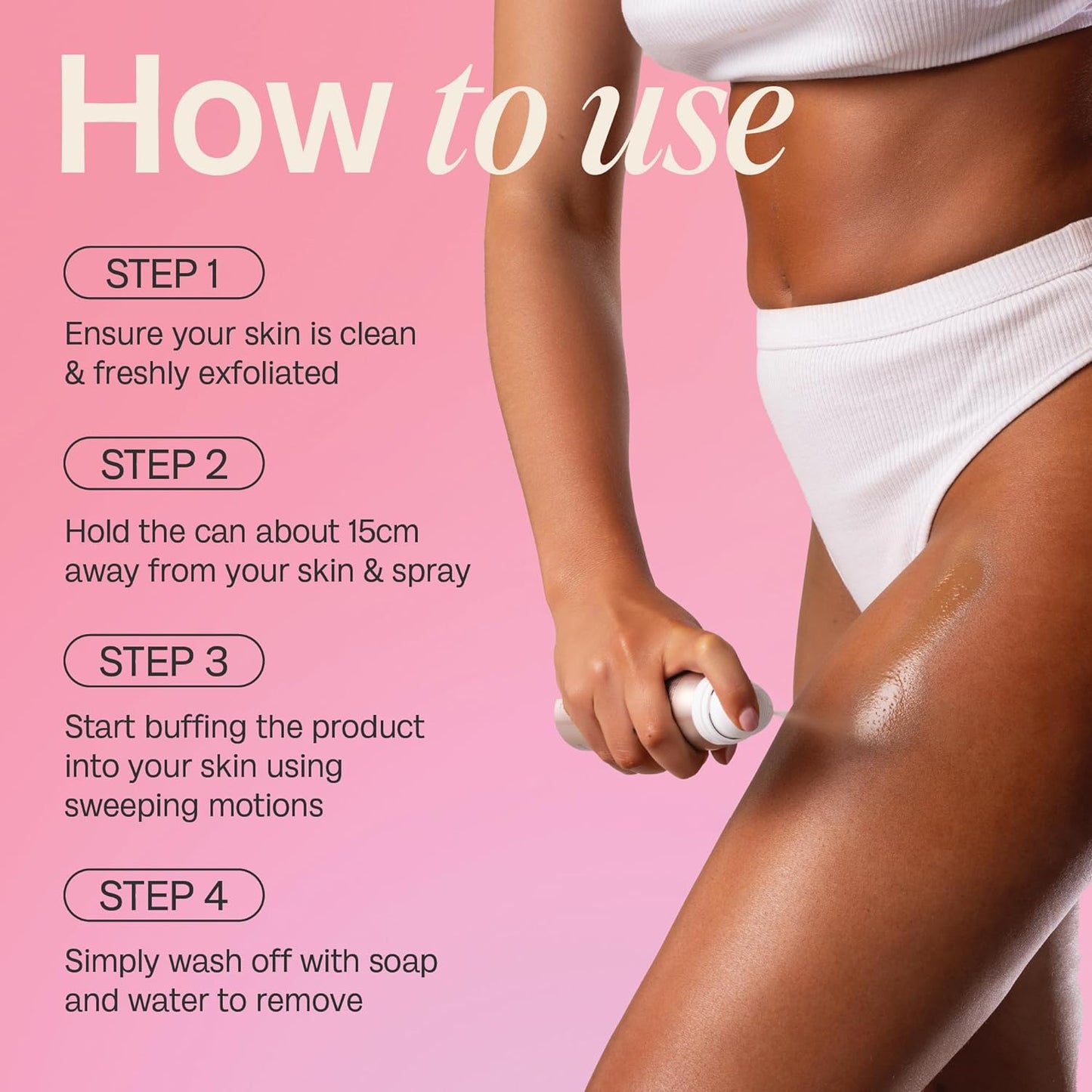BALI BODY Instant Tan - Medium to Dark, Skin Perfecting Aerated Spray, Flawless Airbrushed Bronzed Finish, Vegan & Cruelty-Free (97 ml/3.28 fl oz) - Medaid