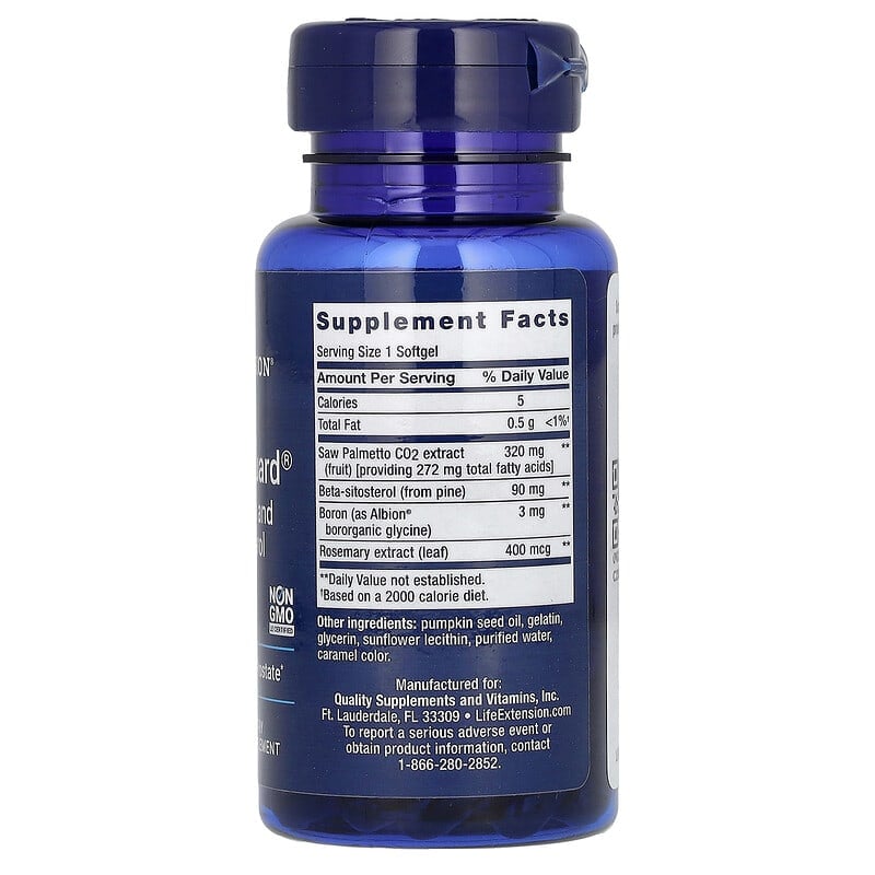 Life Extension, PalmettoGuard, Saw Palmetto and Beta-Sitosterol, 30 Softgels - Medaid