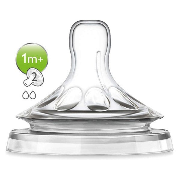 Natural 2 teat with Assorted Flow 1m+ Slow - Medaid International
