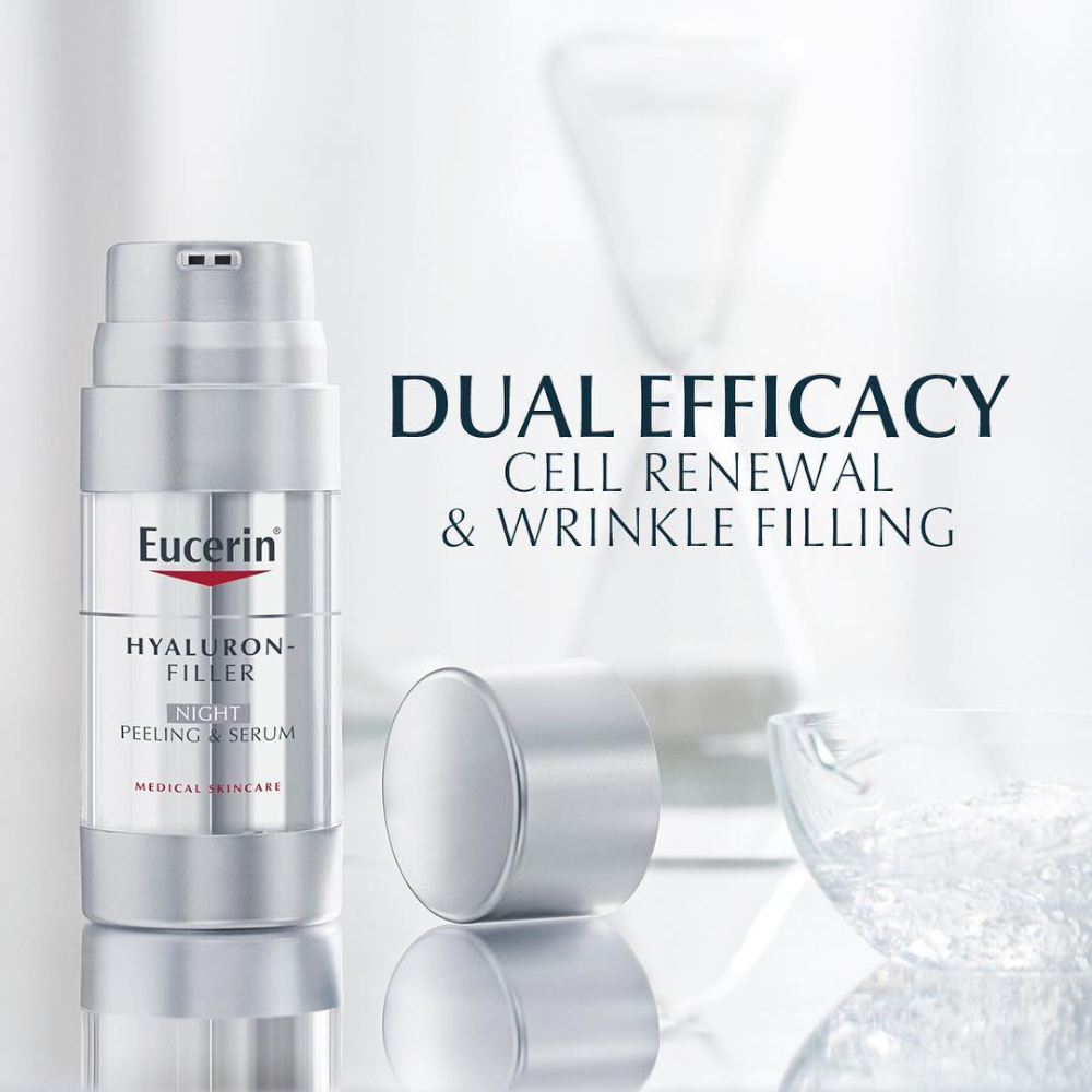 Eucerin Hyaluron-Filler Night Peeling & Serum - Medaid - Lebanon