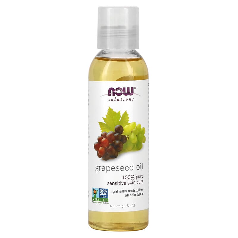 NOW Foods, Solutions, Grapeseed Oil, 4 fl oz (118 ml) - Medaid