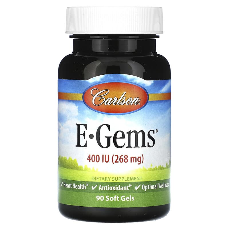 Carlson, E-Gems, 268 mg (400 IU), 90 Soft Gels - Medaid