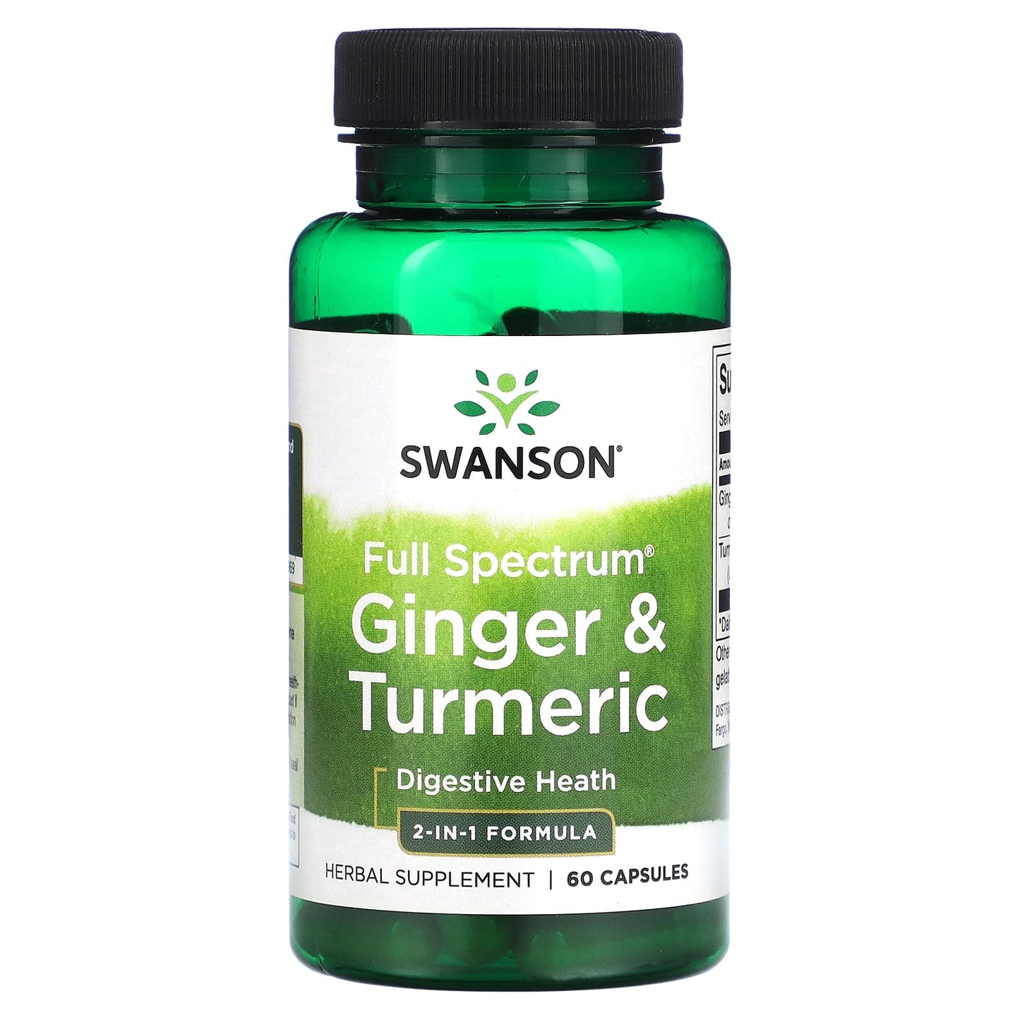 Swanson, Full Spectrum Ginger & Turmeric, 60 Capsules - Medaid