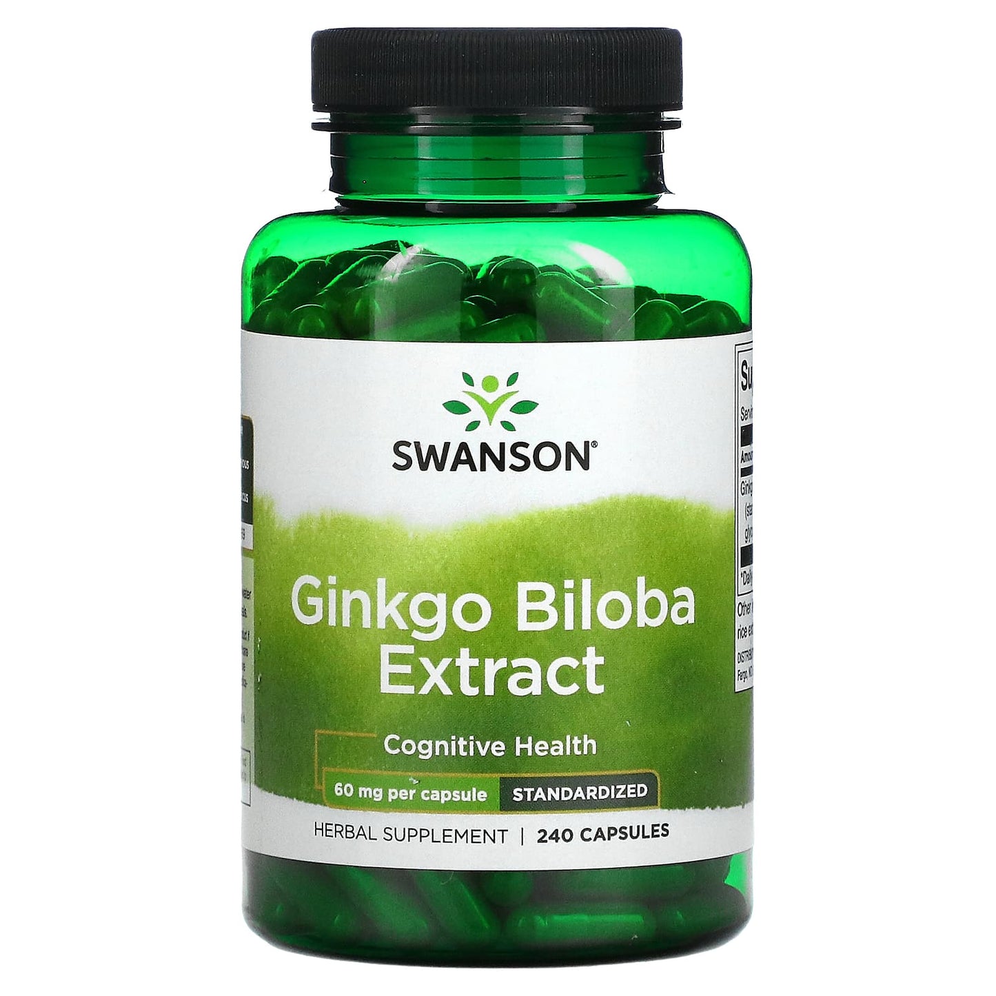 Swanson, Ginkgo Biloba Extract, 60 mg, 240 Capsules - Medaid