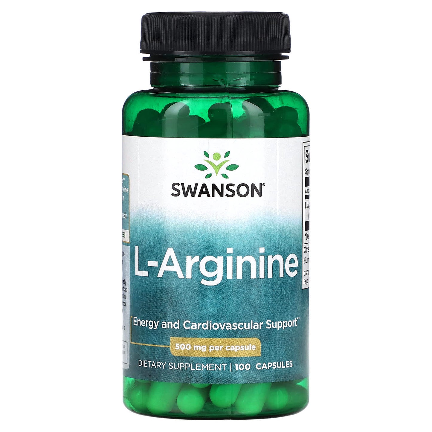 Swanson, L-Arginine, 500 mg, 100 Capsules - Medaid