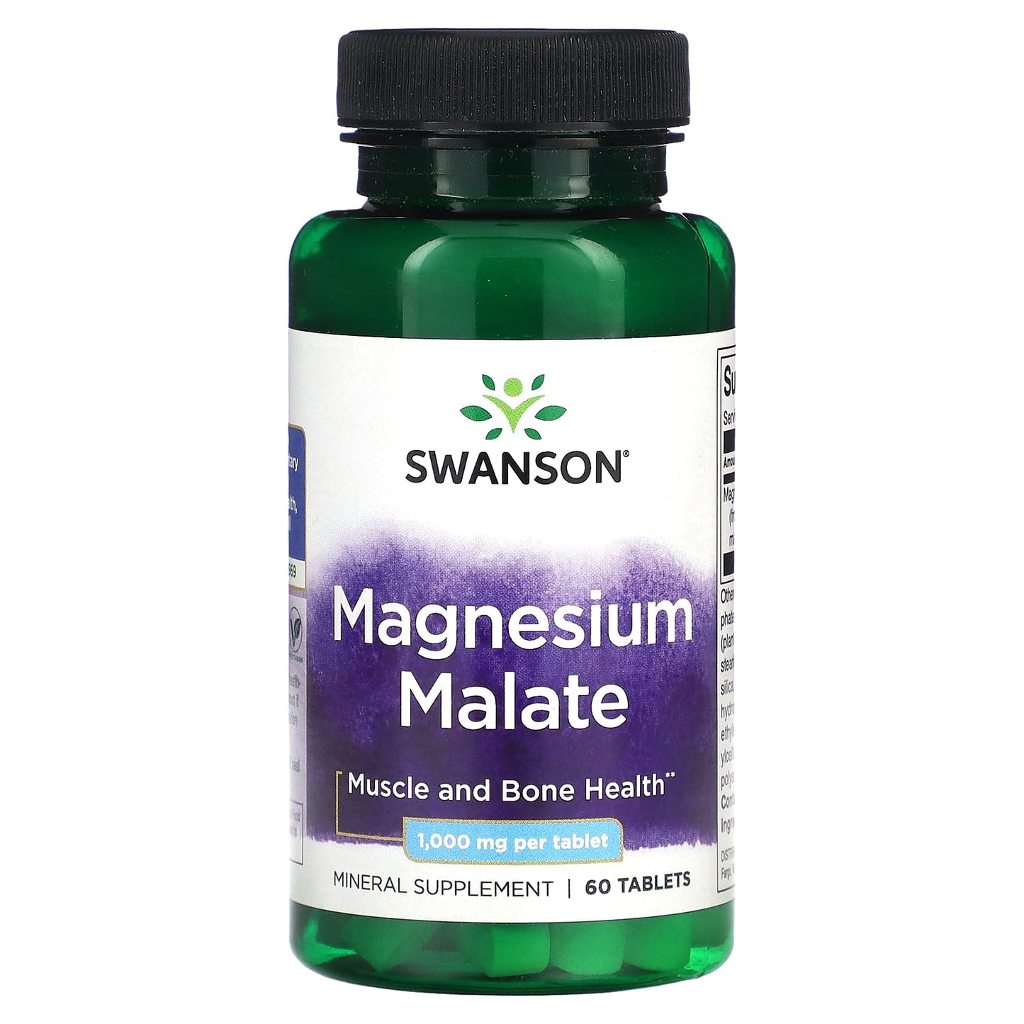 Swanson, Magnesium Malate, 1,000 mg, 60 Tablets - Medaid