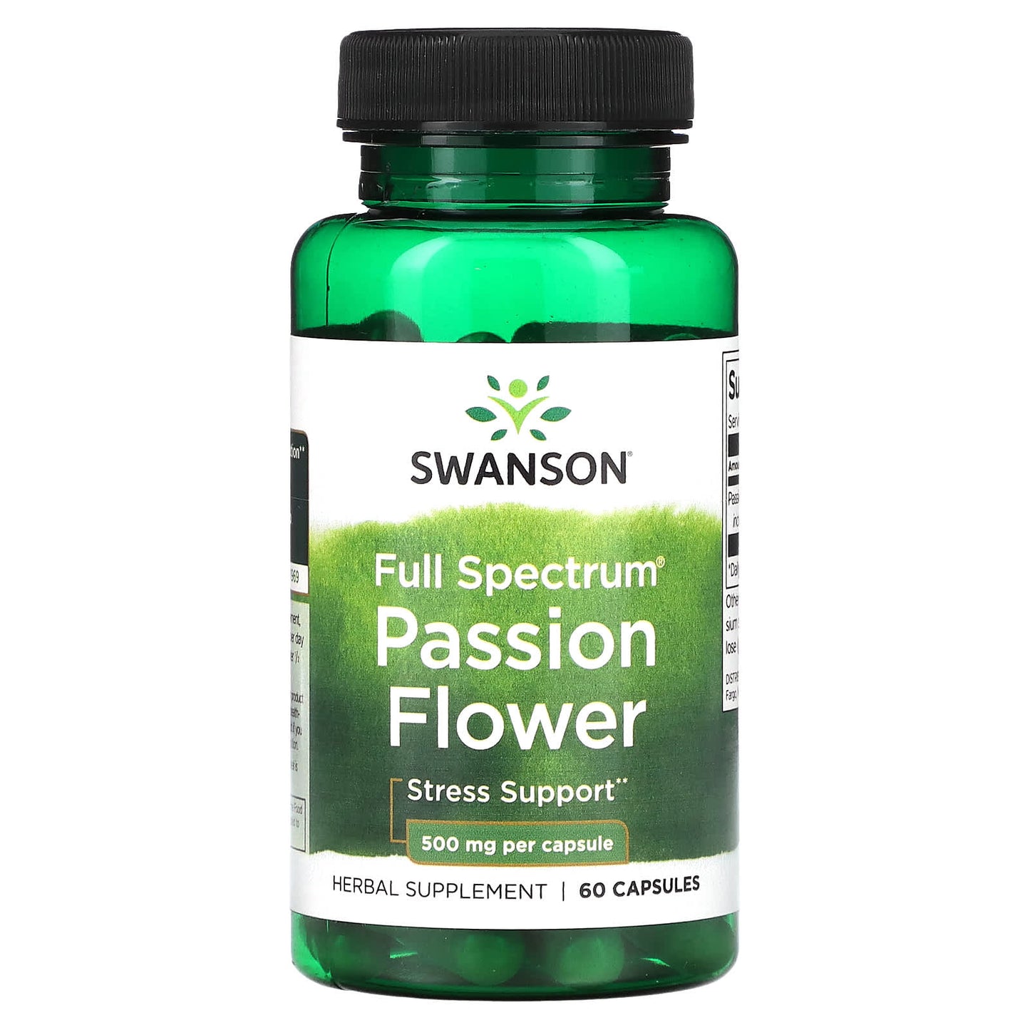Swanson, Full Spectrum Passion Flower, 500 mg, 60 Capsules - Medaid