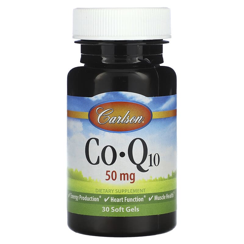 Carlson, CoQ10, 50 mg , 30 Soft Gels - Medaid