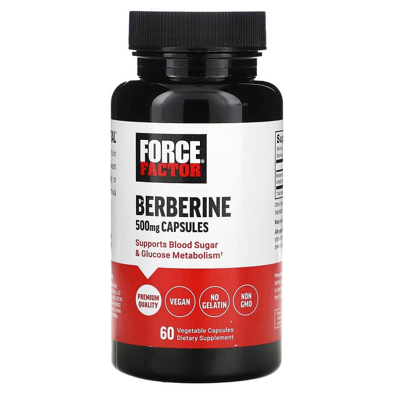 Force Factor, Berberine , 500 mg , 60 Vegetable Capsules - Medaid