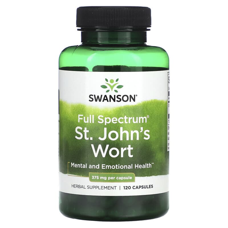Swanson, Full Spectrum St. John's Wort, 375 mg , 120 Capsules - Medaid