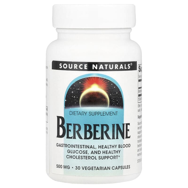 Source Naturals, Berberine, 500 mg , 30 Vegetarian Capsules - Medaid