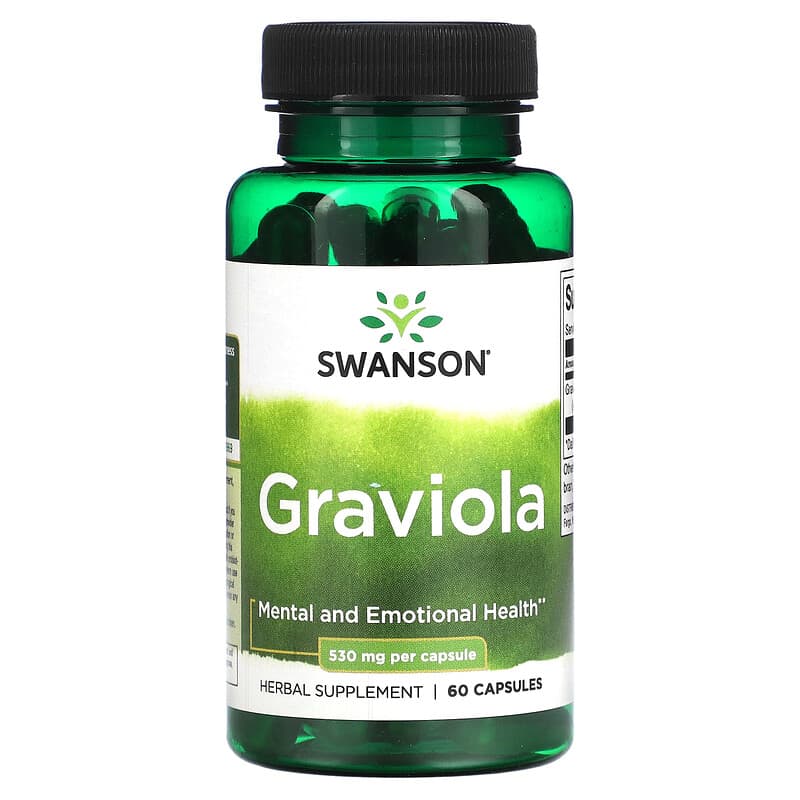 Swanson, Graviola, 530 mg, 60 Capsules - Medaid