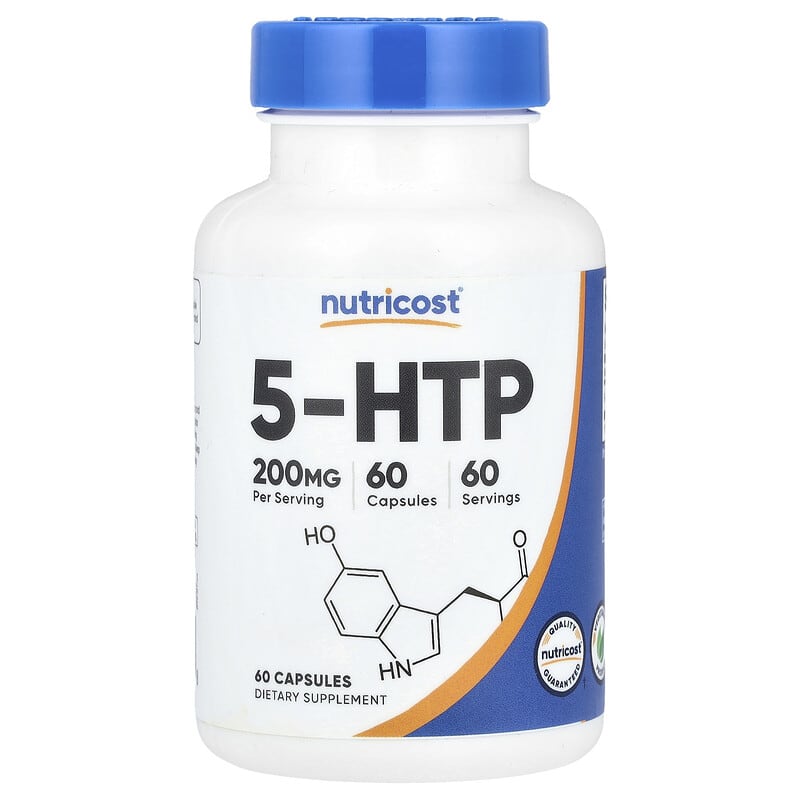Nutricost, 5-HTP, 200 mg, 60 Capsules - Medaid