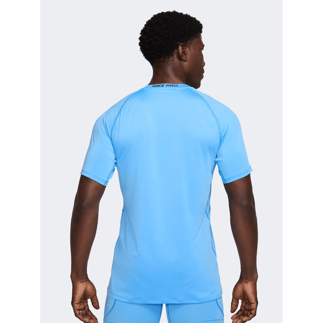 Nike Pro Men Training T-Shirt Blue - Medaid