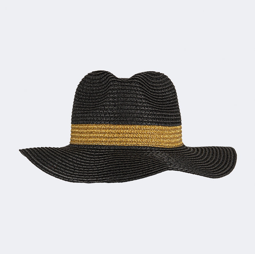 Top Ten Stylish Women Beach Buntal Hat Black - Medaid International