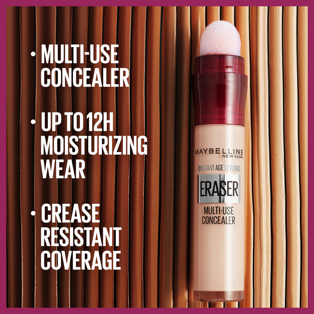 Maybelline New York Instant Age Rewind Eraser Dark circles treatment, Multi-Use Concealer - Medaid