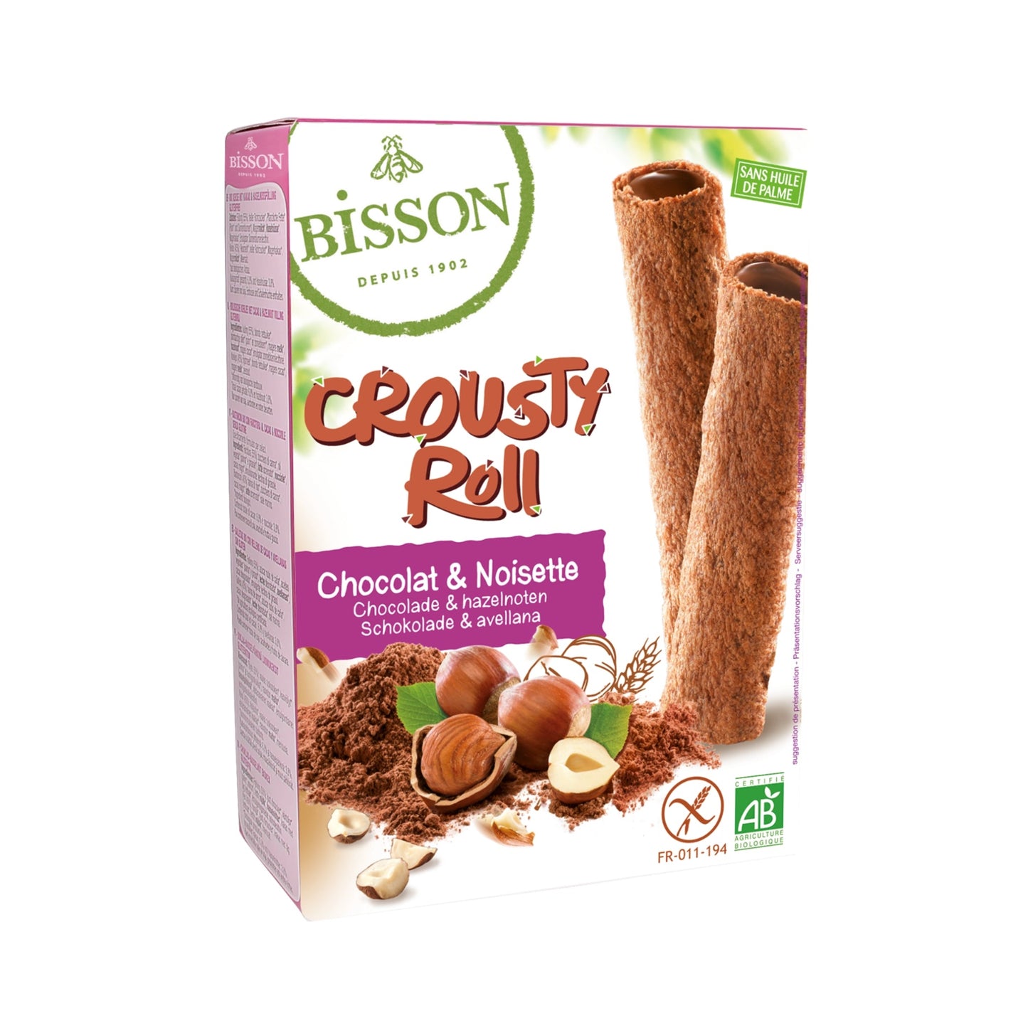 Organic Crousty Roll Chocolate Hazelnut