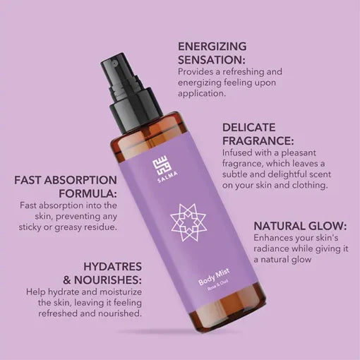 Refreshing Body Mist Rose and Oud - Medaid
