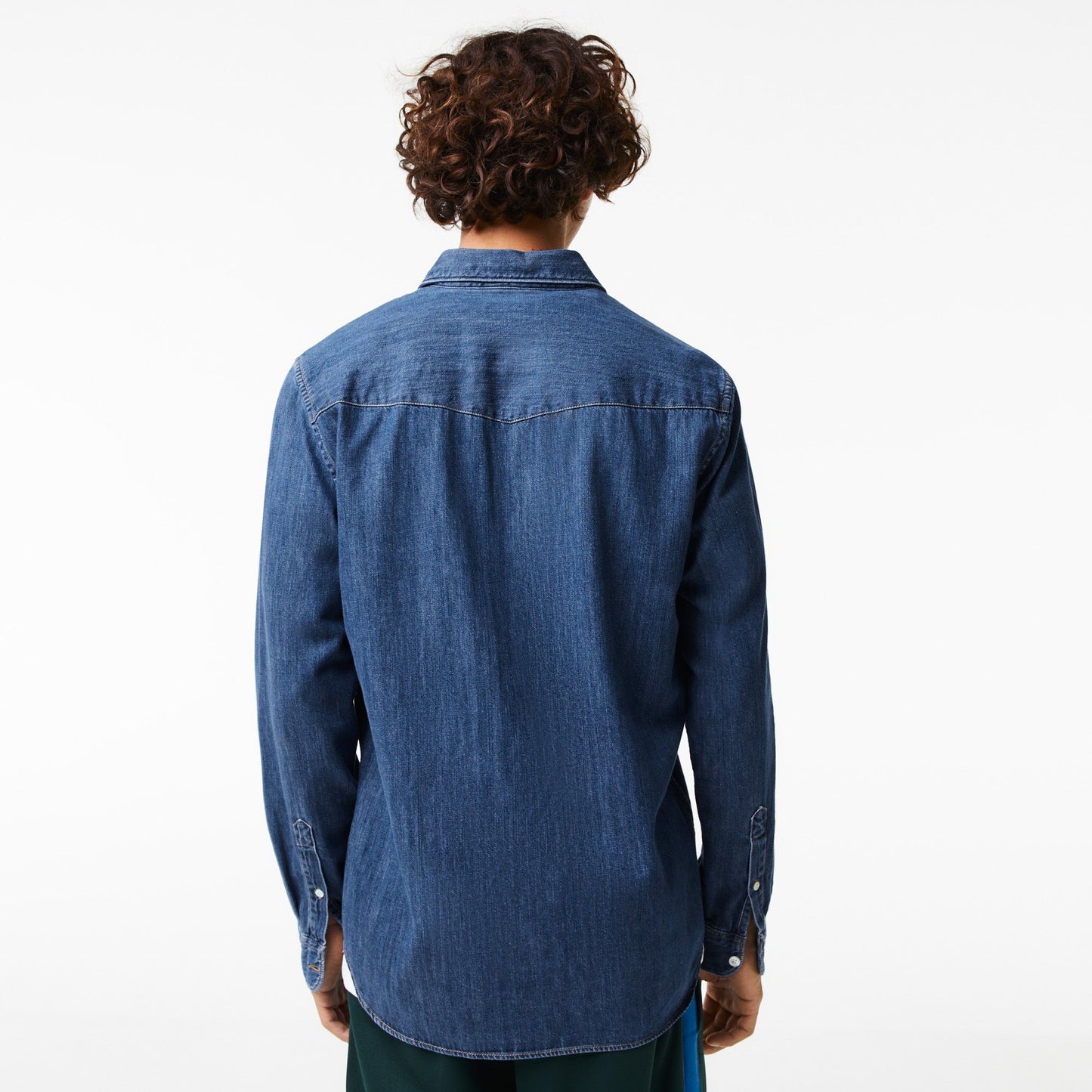 Men's Lacoste Regular Fit Organic Cotton Denim Shirt - CH0197 - Medaid International