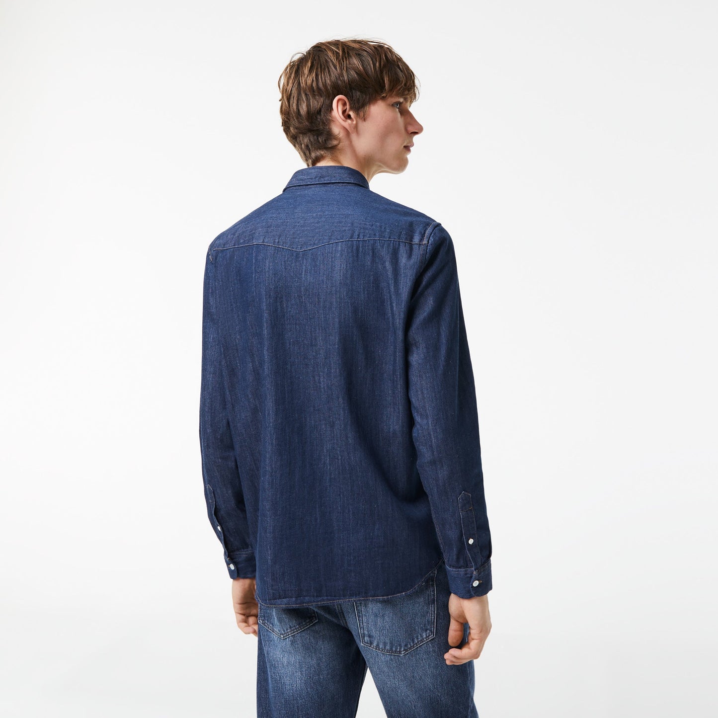 Men's Lacoste Regular Fit Organic Cotton Denim Shirt - CH0197 - Medaid International