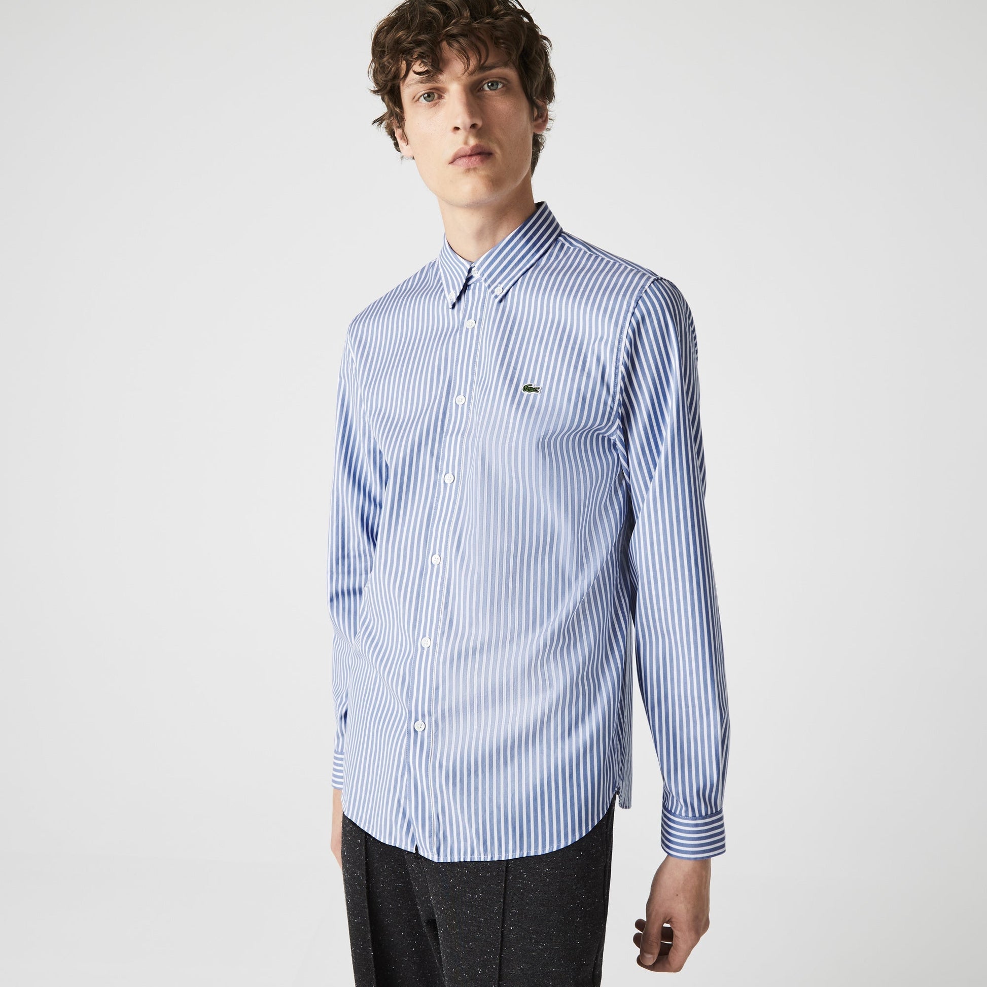 Men's Regular Fit Striped Cotton Shirt - CH2936 - Medaid International